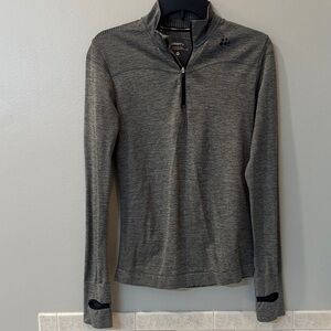 Craft Heather Gray Quarter-Zip Pullover size medium EUC